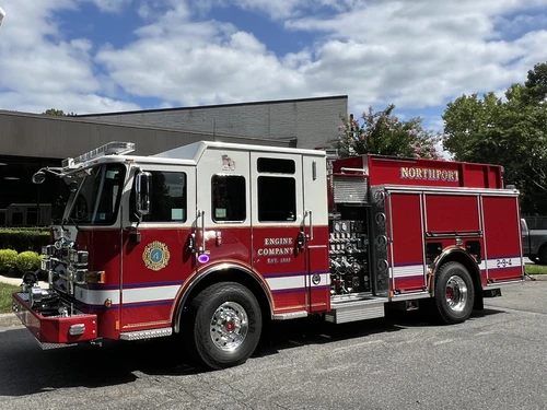 Pierce Enforcer Pumper exterior view