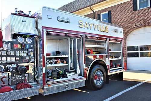 Officer-side profile with compartments open showing tools and equipment trays