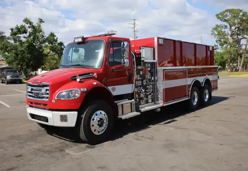 Stock 3000 Gallon Tanker - Pierce Freightliner Tanker Delivery